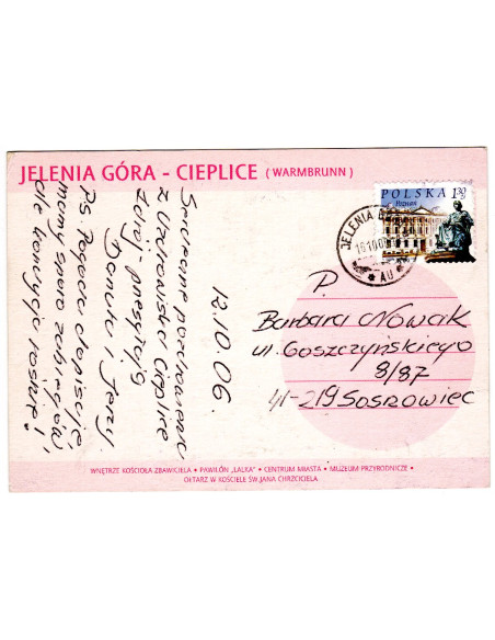 Pocztówka Jelenia Góra Cieplice