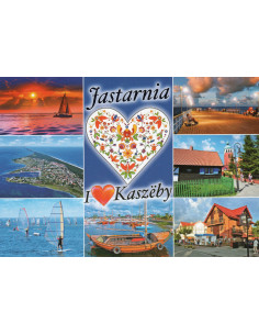 Pocztówka Jastarnia I love Kaszeby