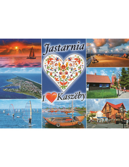 Pocztówka Jastarnia I love Kaszeby