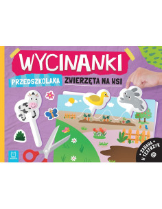 Wycinanki przedszkolaka Zwierzęta na wsi Zabawa w teatrzyk