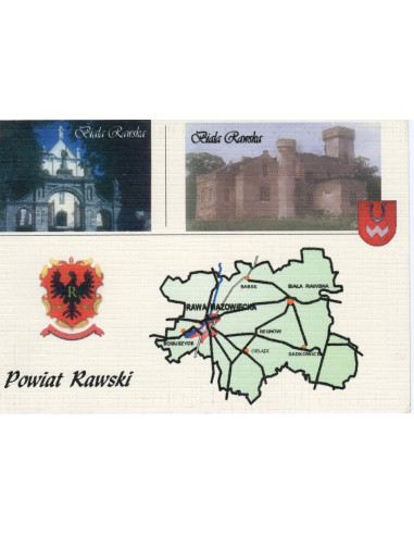 Pocztówka Rawa Mazowiecka Powiat Rawski