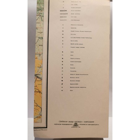 Mapa krajoznawcza Polski Wojewódtwo łódzkie