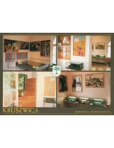 Pocztówka Kruszwica Ekspozycja archeologiczna