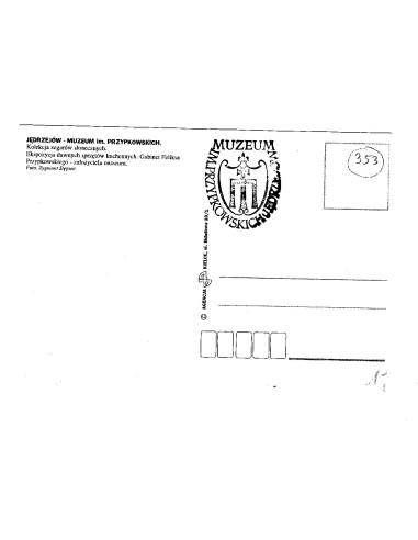 Pocztówka Jędrzejów muzeum