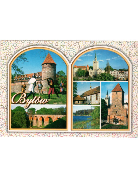 Pocztówka Bytów zamek