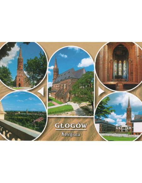 Pocztówka Głogów Kolegiata