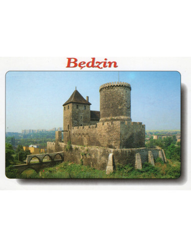 Pocztówka Będzin zamek