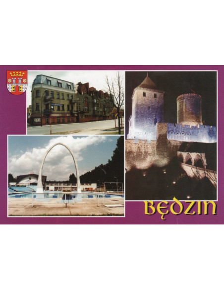 Pocztówka Będzin miasto