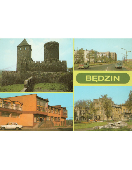 Pocztówka Będzin miasto
