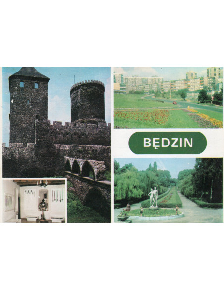 Pocztówka Będzin miasto