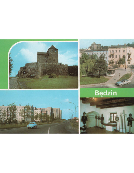 Pocztówka Będzin miasto