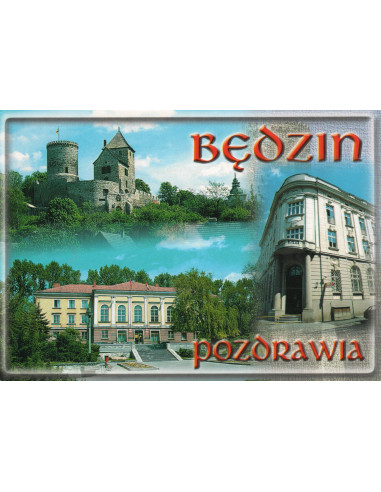 Pocztówka Będzin miasto