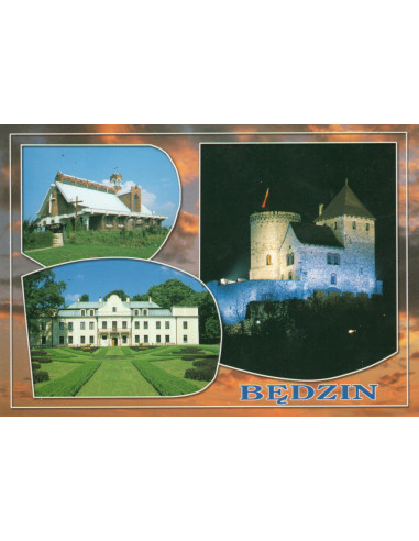 Pocztówka Będzin miasto