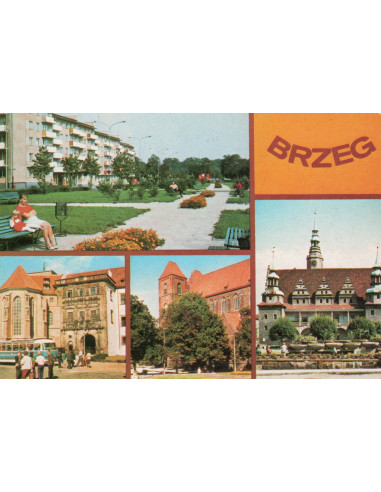 Pocztówka Brzeg miasto