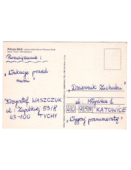 Pocztówka Połczyn Zdrój