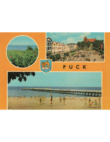 Pocztówka Puck miasto