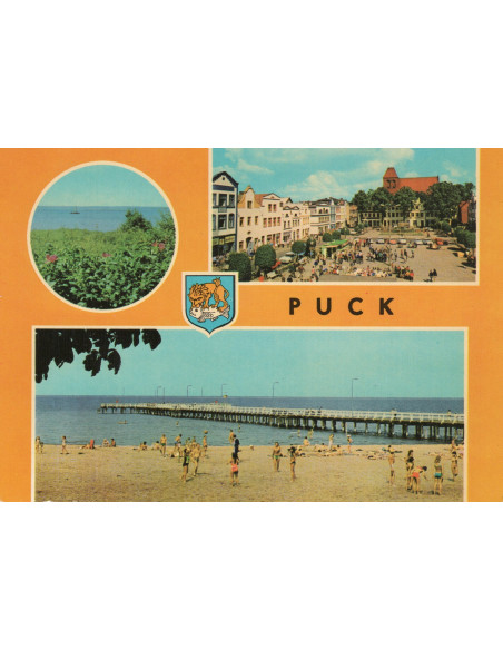 Pocztówka Puck miasto