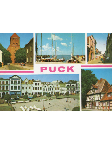 Pocztówka Puck miasto