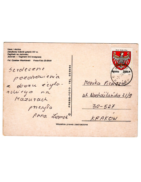 Pocztówka Iława i okolice