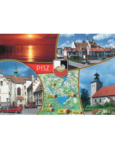 Pocztówka Pisz miasto