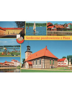 Pocztówka Pisz miasto