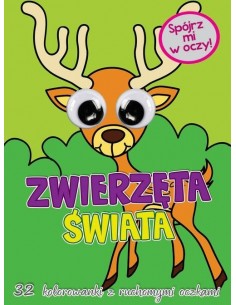 Kolorowanka z oczkami Zwierzęta świata