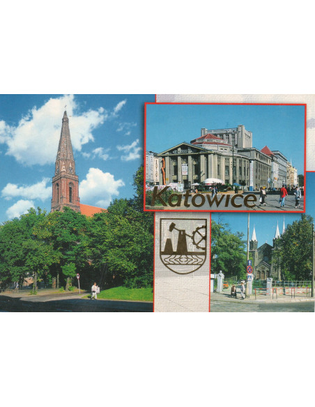 Pocztówka Katowice miasto