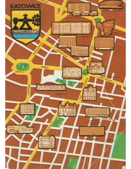 Pocztówka Katowice miasto