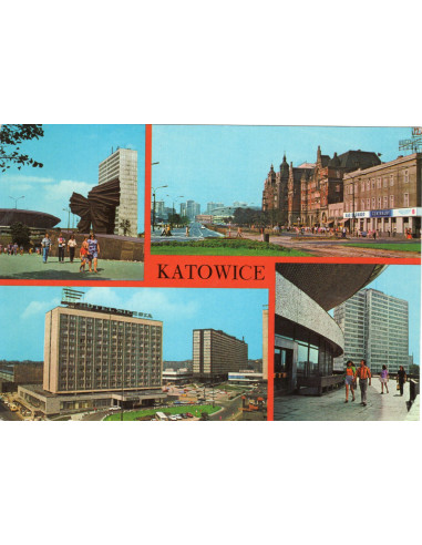 Pocztówka Katowice miasto