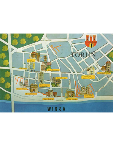 Pocztówka Toruń miasto