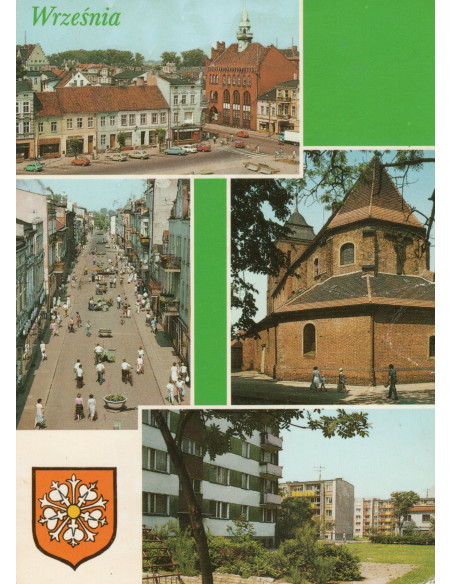 Pocztówka Września miasto
