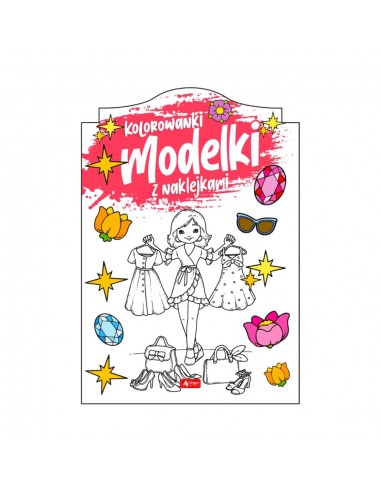 Modelki Kolorowanka z naklejkami