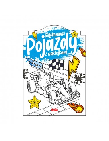 Pojazdy Kolorowanka z naklejkami