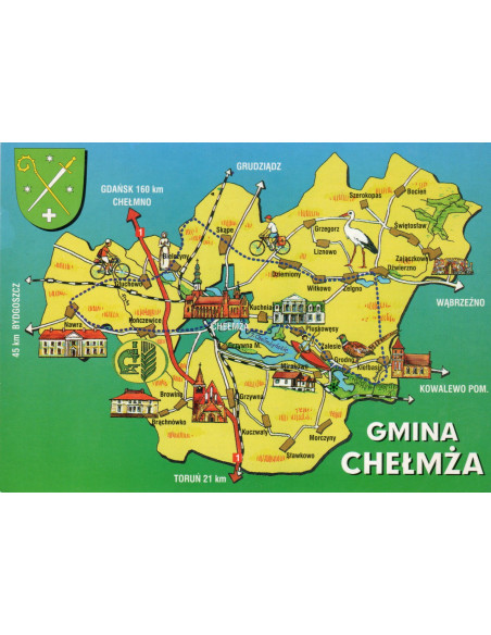 Pocztówka Gmina Chełmża