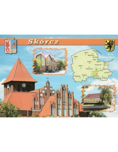 Pocztówka Skórcz miasto