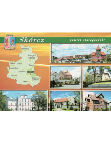 Pocztówka Skórcz miasto