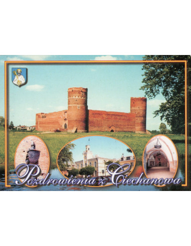 Pocztówka Ciechanów zamek