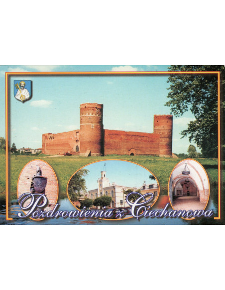 Pocztówka Ciechanów zamek
