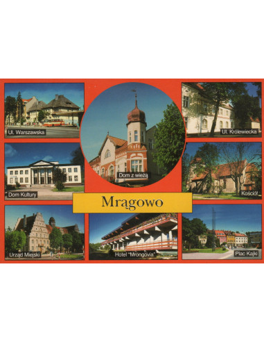 Pocztówka Mrągowo miasto