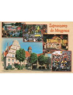 Pocztówka Mrągowo miasto
