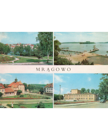Pocztówka Mrągowo miasto