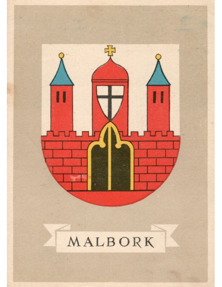 Pocztówka Malbork Herb
