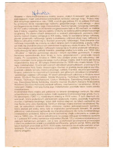 Pocztówka Krosno miasto