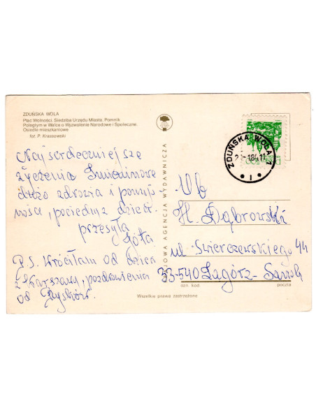 Pocztówka Zduńska Wola