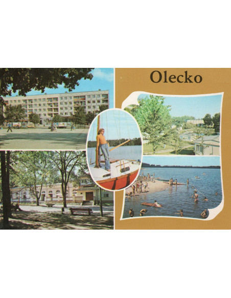 Pocztówka Olecko miasto