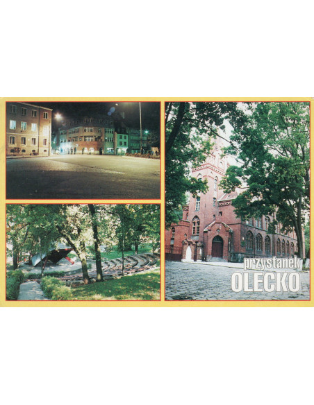 Pocztówka Olecko miasto