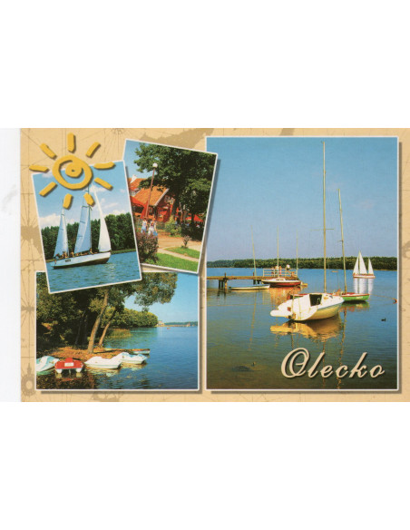 Pocztówka Olecko miasto