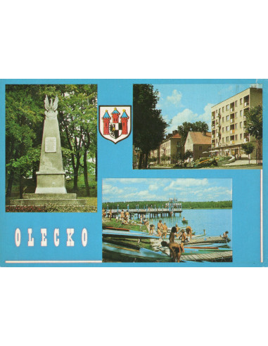 Pocztówka Olecko miasto