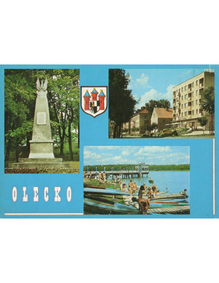 Pocztówka Olecko miasto