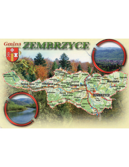 Pocztówka Gmina Zembrzyce